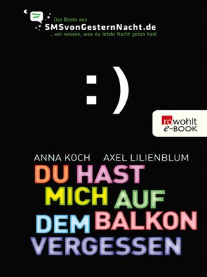 cover image of Du hast mich auf dem Balkon vergessen